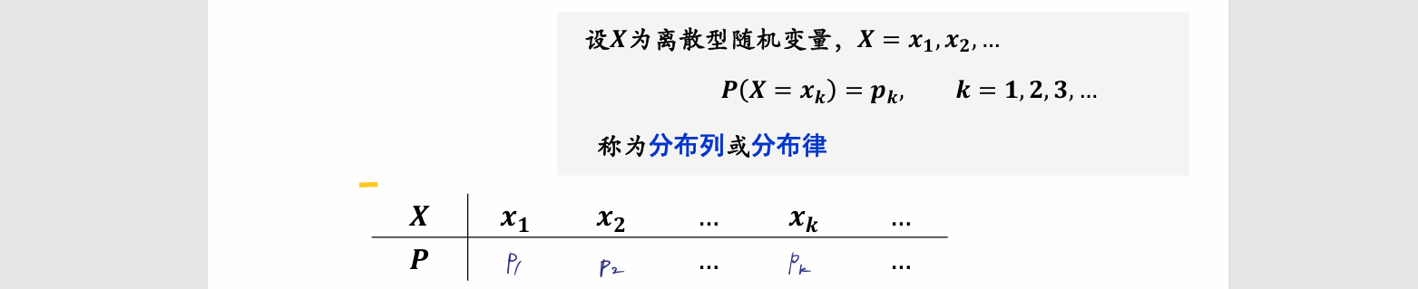 离散型随机变量概念2